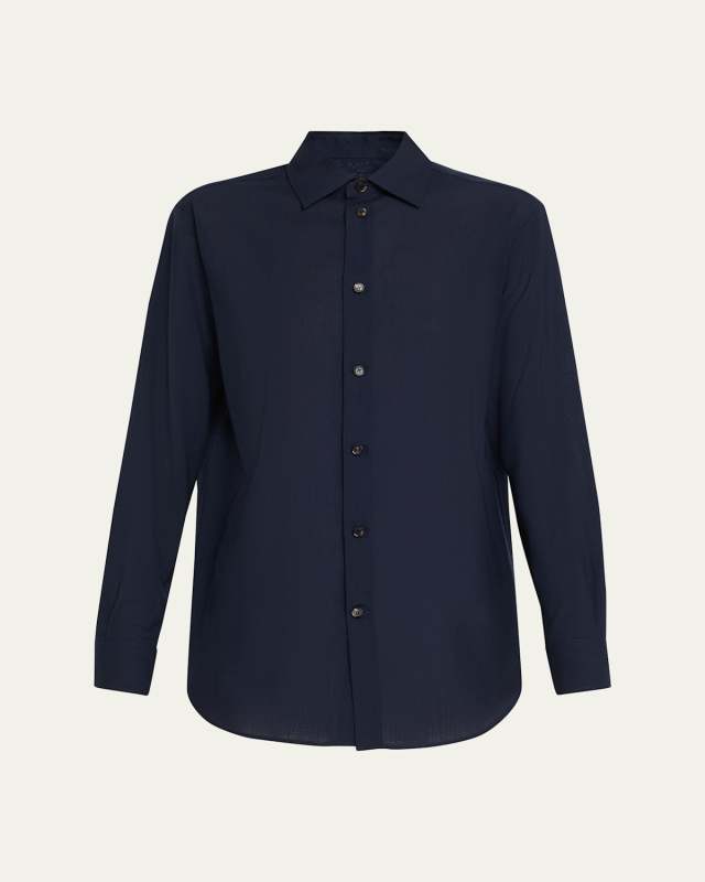 Thea Button-Down Wool Shirt
